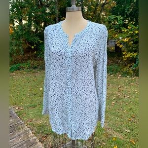 NWT Dalmatian Speckled Blouse